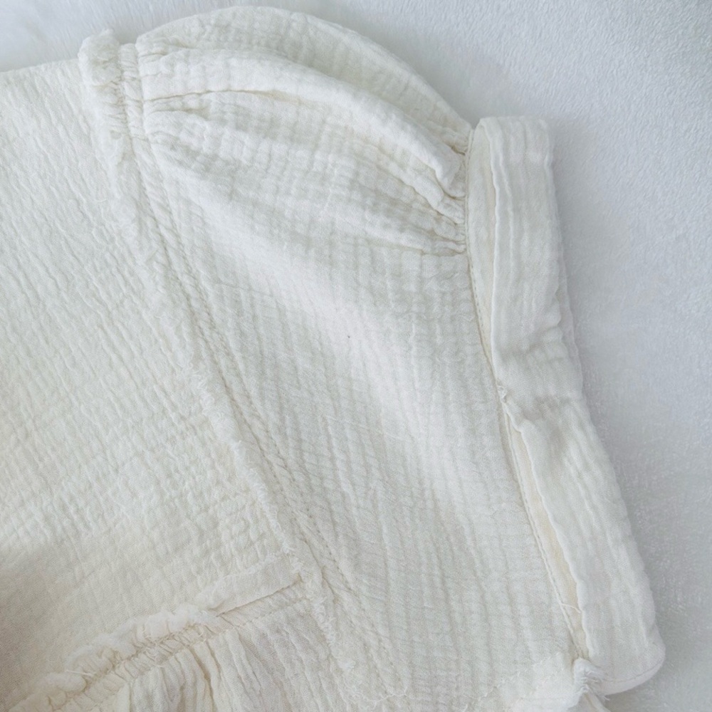 We The Free Women's Off White Button-Up Top - Picture 8 of 10